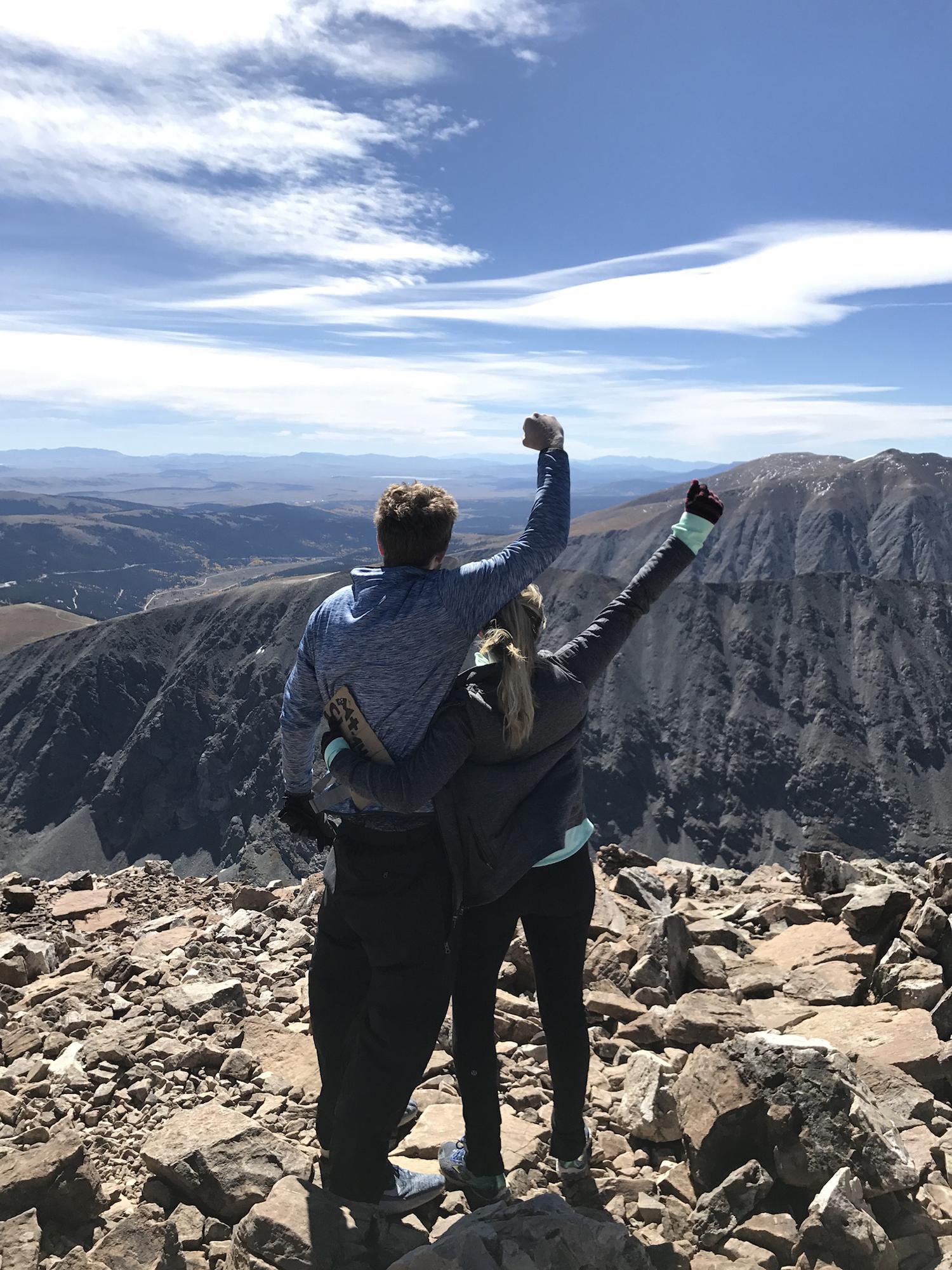 On top of mount quandry! The peak of our relationship