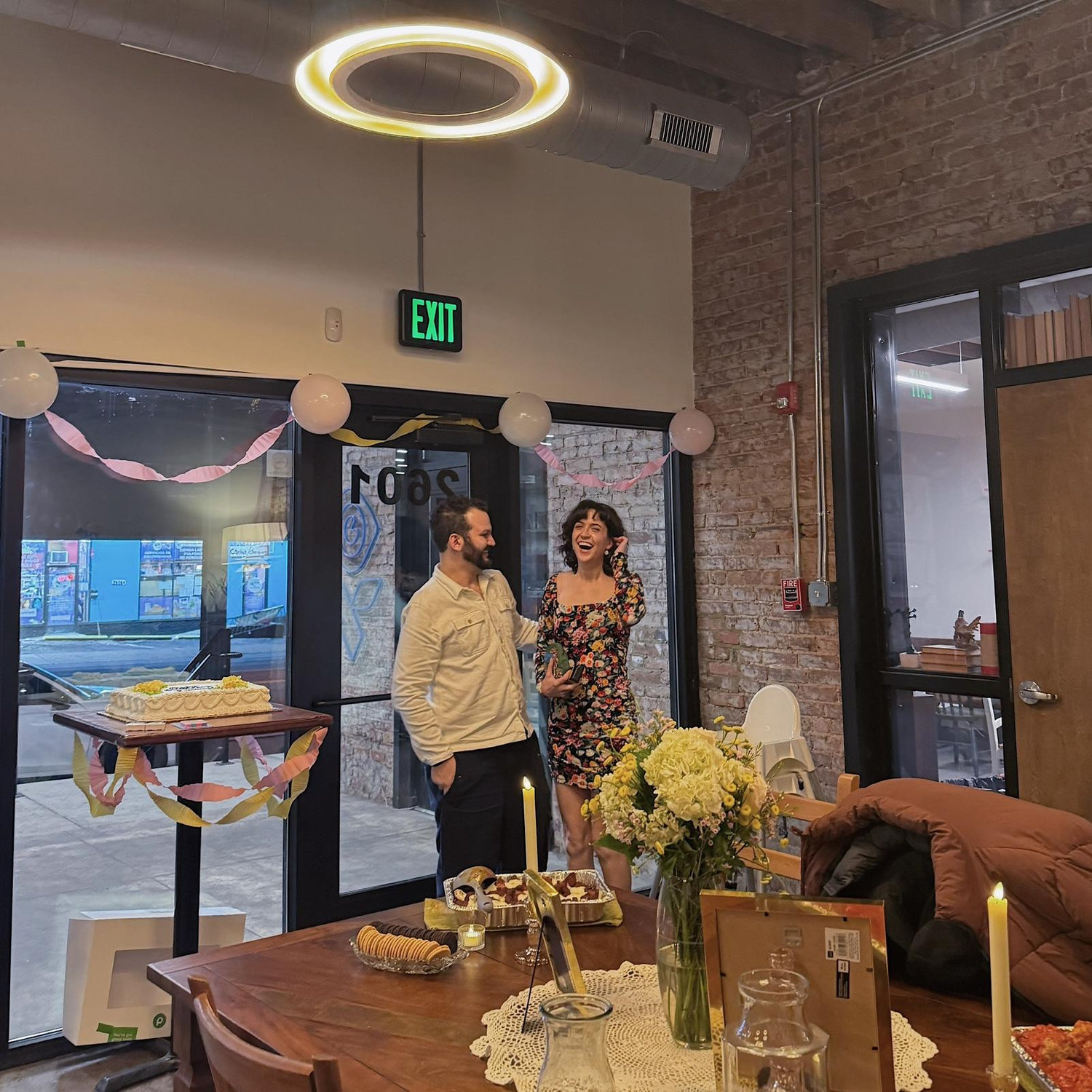Surprise birthday/engagement party (Emmy saw it coming)