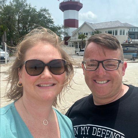 Exploring Hilton Head, SC in May 2024 the day before Amanda's friends' Maria and Jake's wedding.