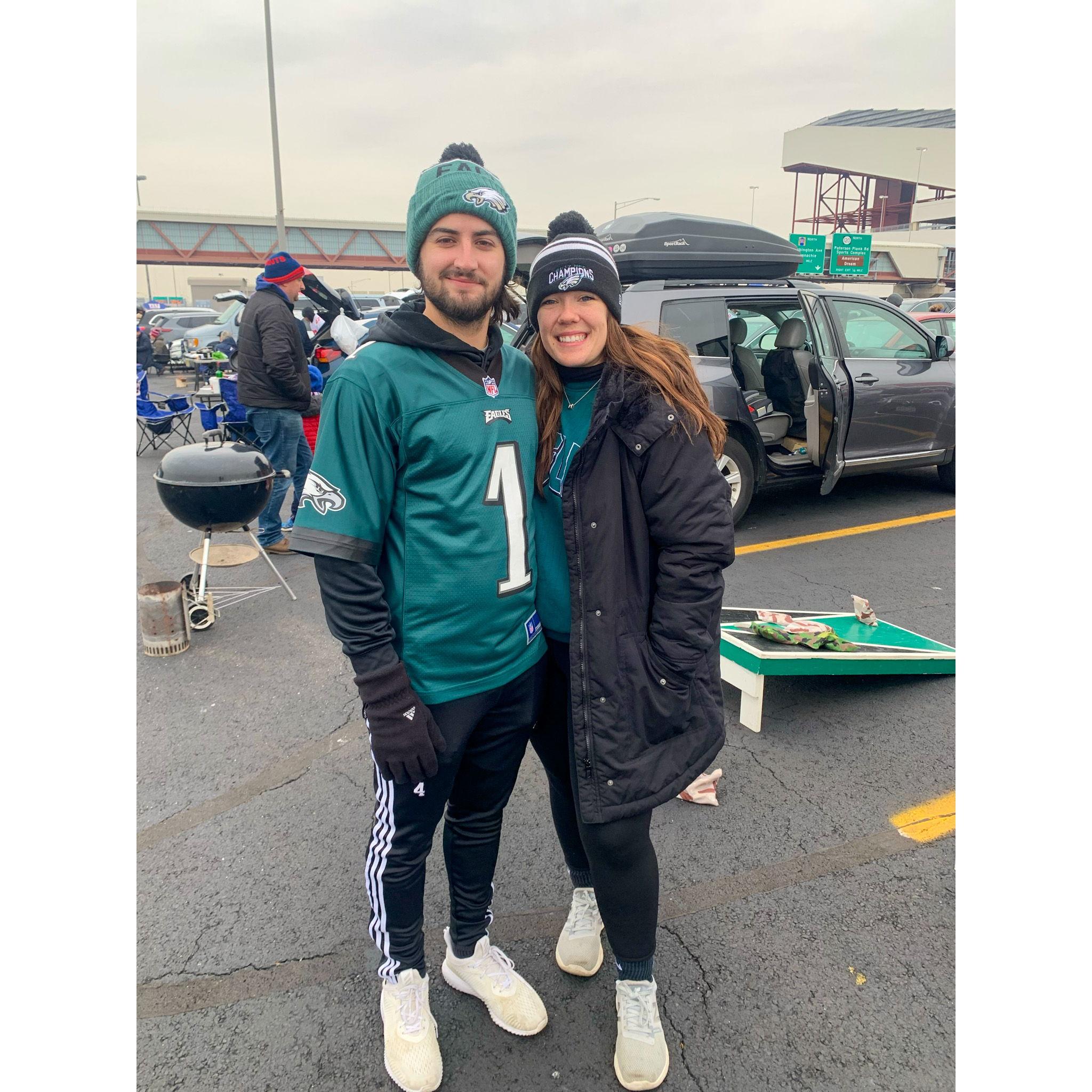 Tailgating the Eagles game at MetLife Stadium