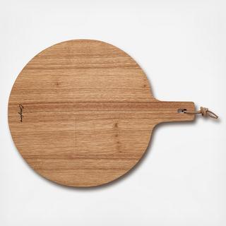 Oak Round Serving Board with Handle