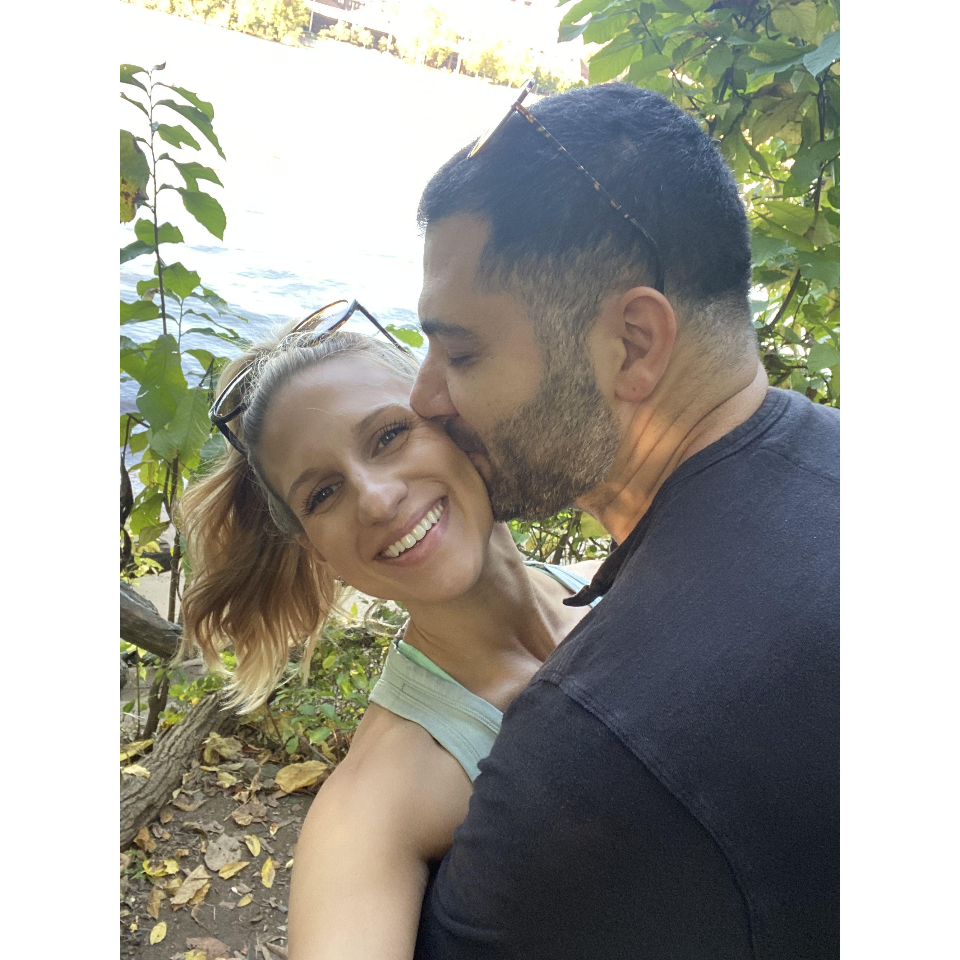 Going for a hike on Roosevelt Island in DC