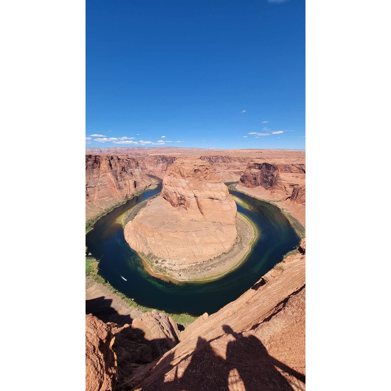 Our shadow at Horseshoe Bend