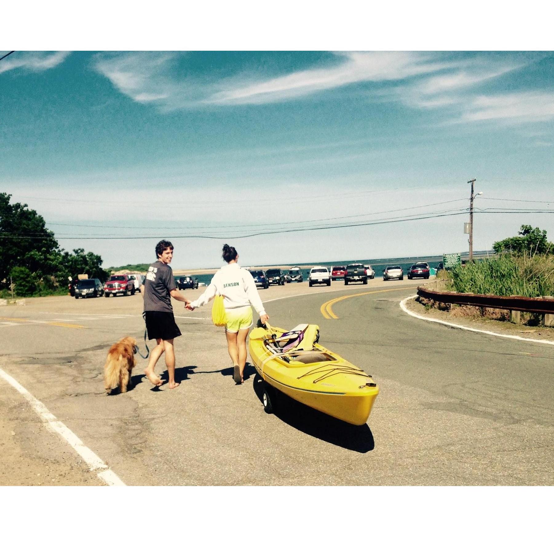 Summer kayak days in Ipswich