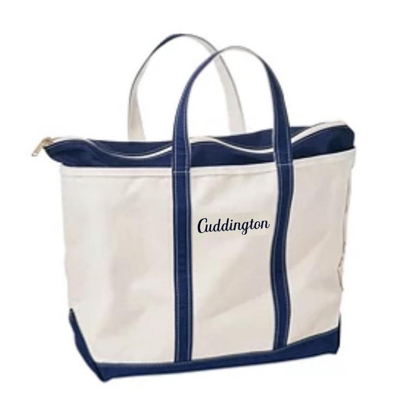 Monogrammed L.L. Bean Zip-Top Boat and Tote®