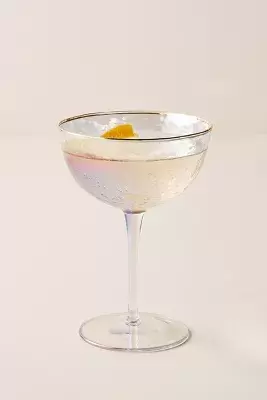 Zaza Lustered Coupe Glasses, Set of 4