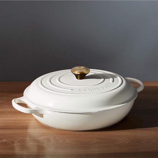 Le Creuset ® Signature 5-Qt. Cream Everyday Pan with Lid
