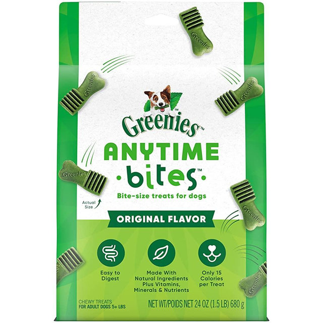 GREENIES Anytime Bites Dog Treats, Assorted Flavors
