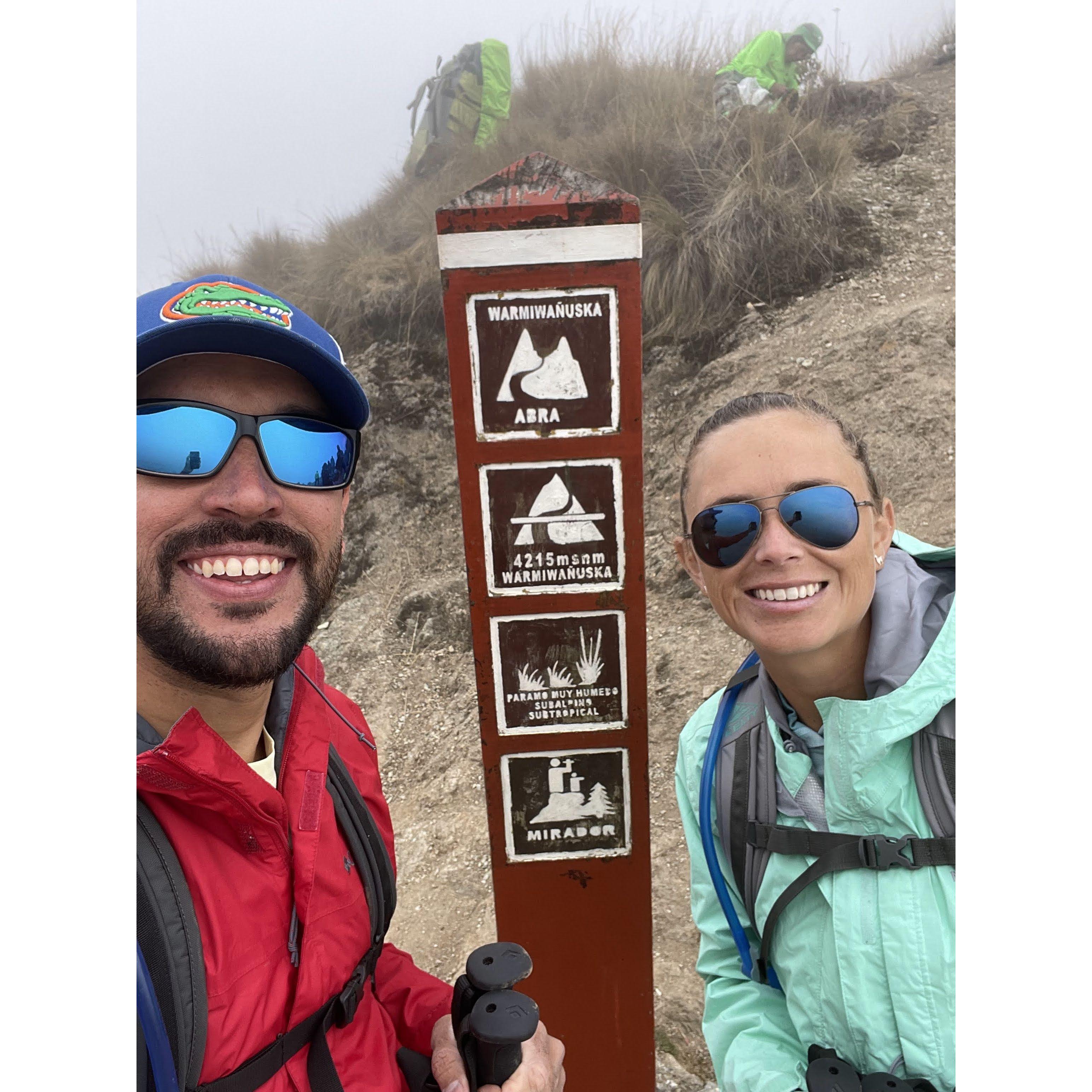 Us at the summit! Machu Picchu hike - August 2022