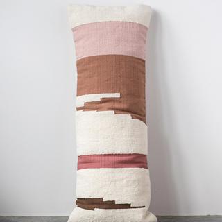 Handwoven Cotton Kilim Lumbar Pillow