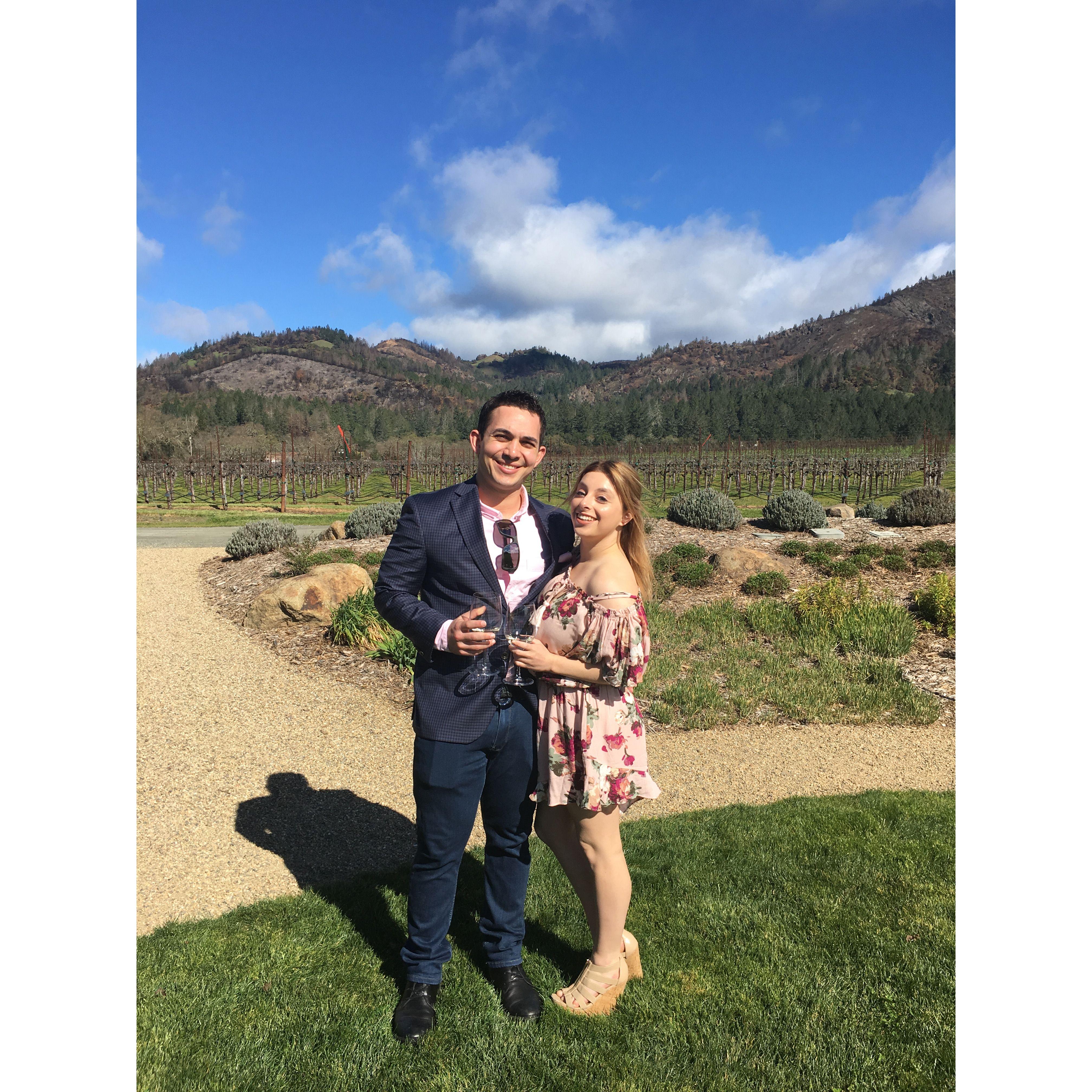 Wine tasting at St. Francis Winery in Santa Rosa!