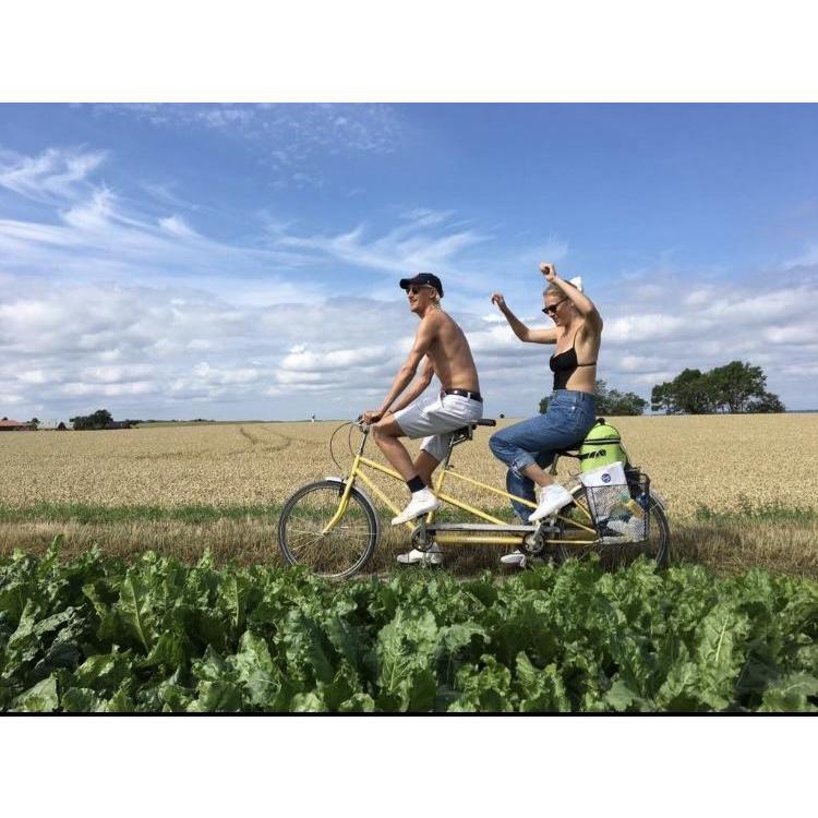 Cycling in Ven, Sweden