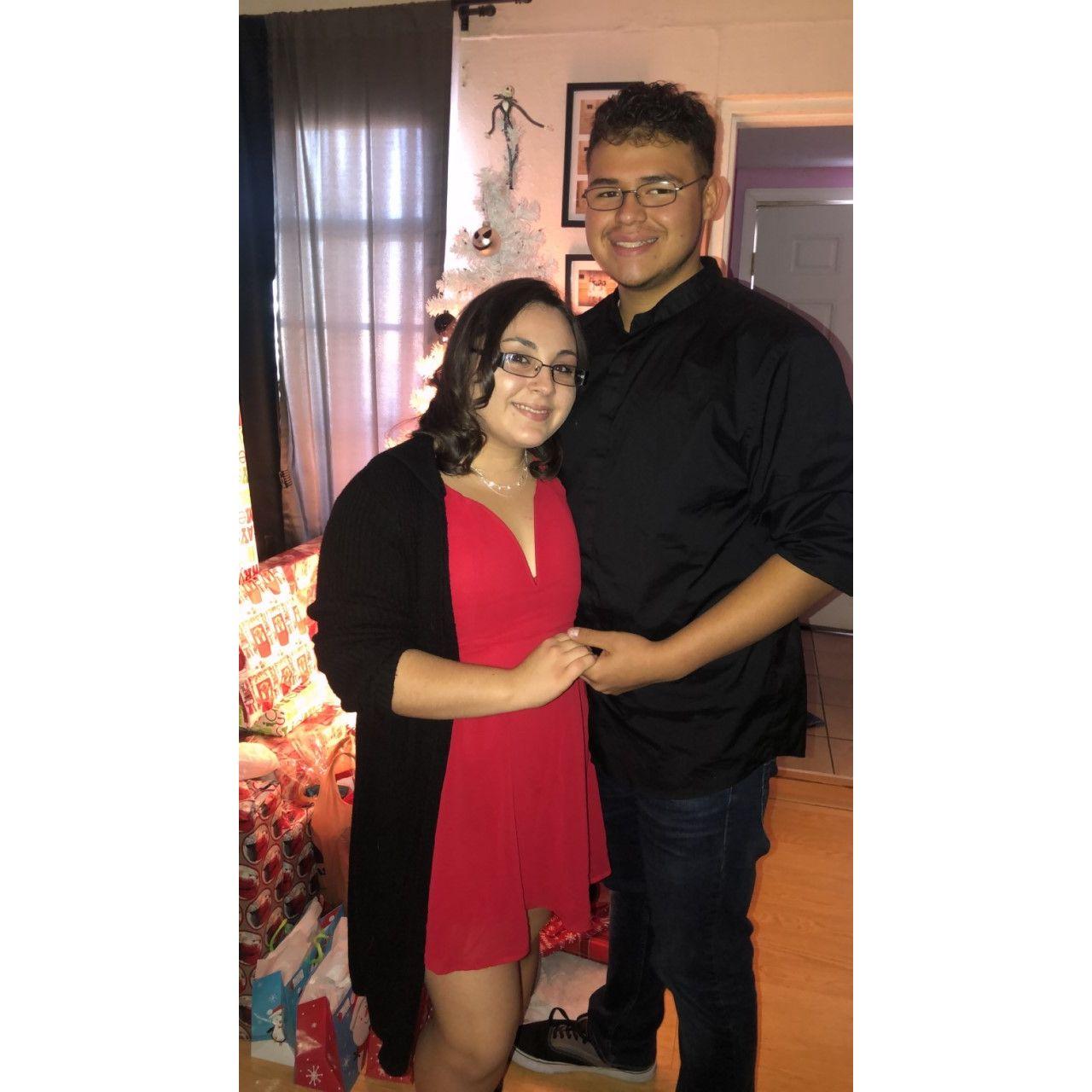 Our first Christmas together.