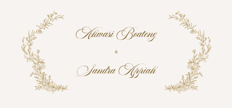 The Wedding Website of Akwasi Boateng and Sandra Appiah