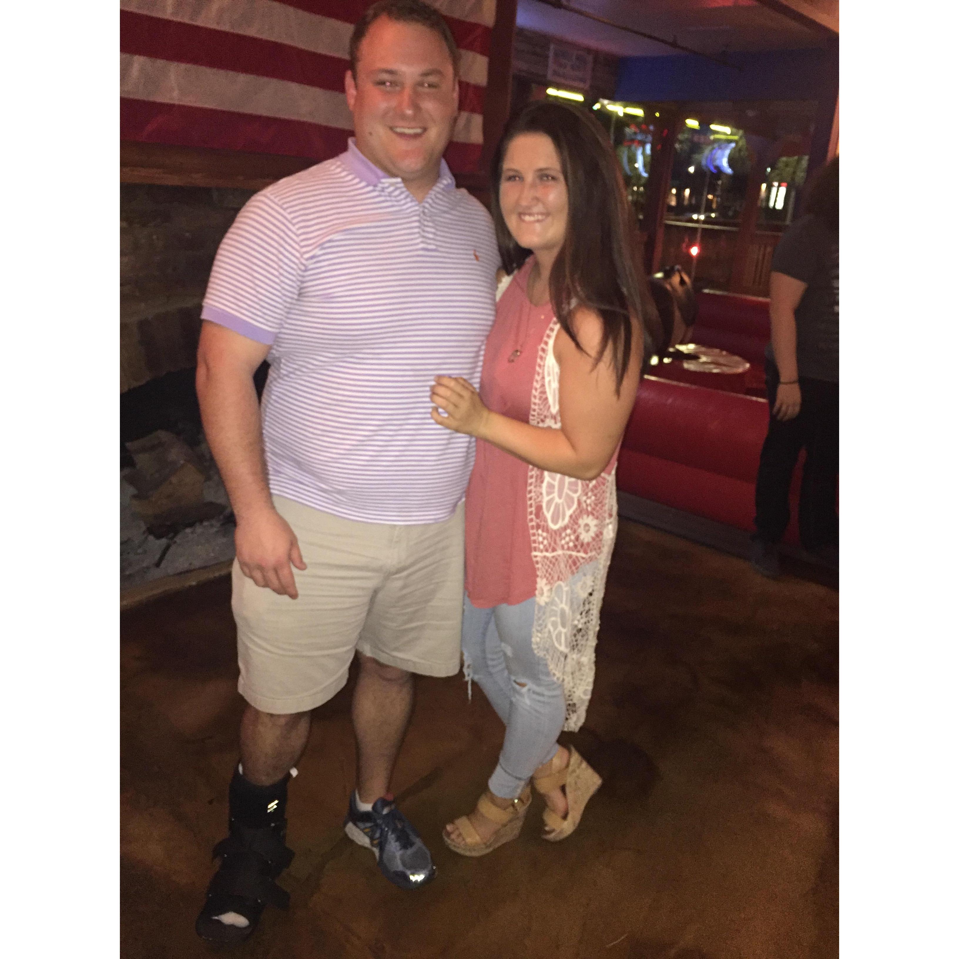 This was our first picture together. Who would have known there would be many more to come!