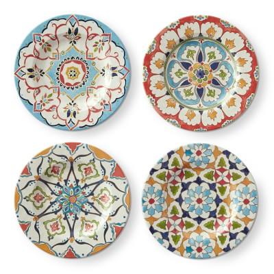 Iznik Outdoor Melamine Mixed Salad Plates