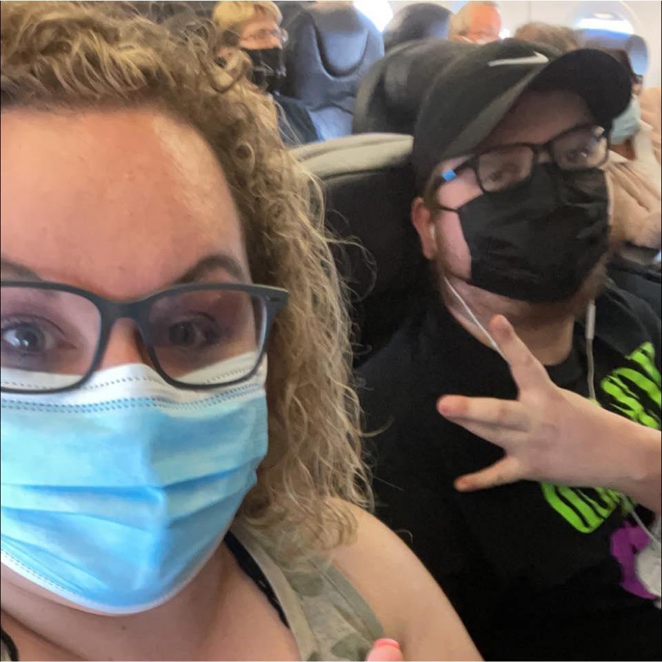 A plane ride for our 7 month adventure and my birthday!