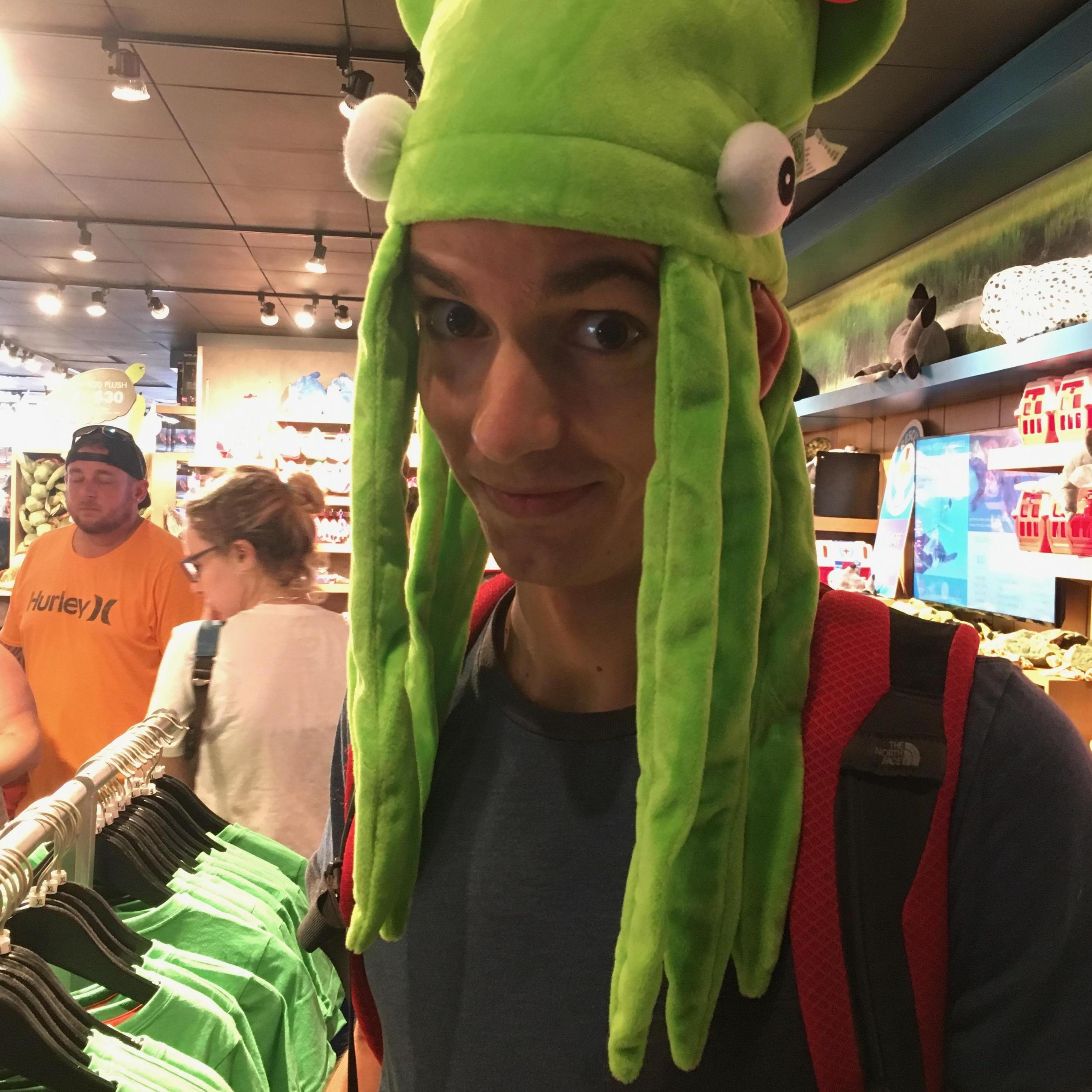 Before we dated, our first outing together was at the Baltimore aquarium on July 14, 2018. This was Meredith's first picture of Hans.
