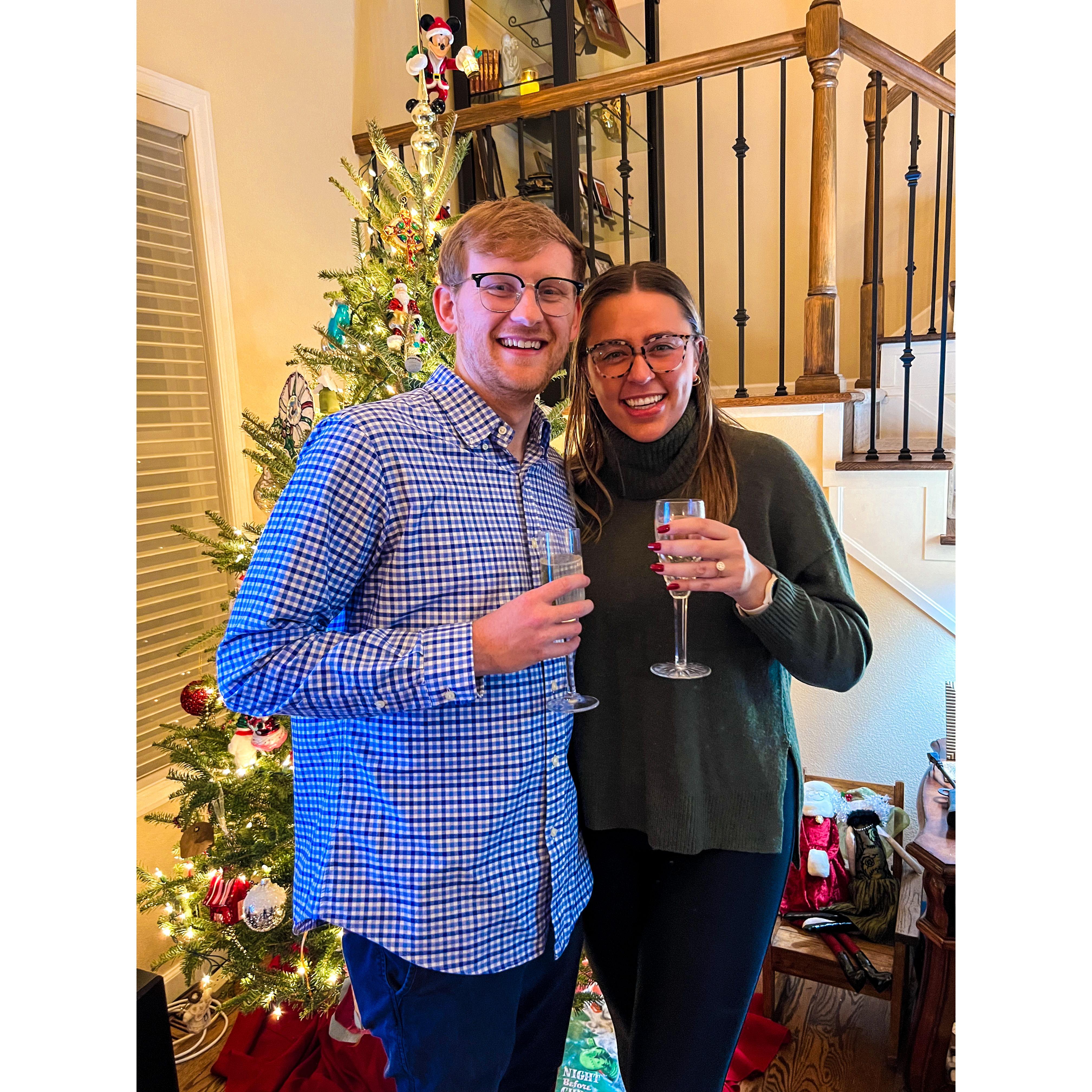 December 14th, 2024-- The night we got engaged!