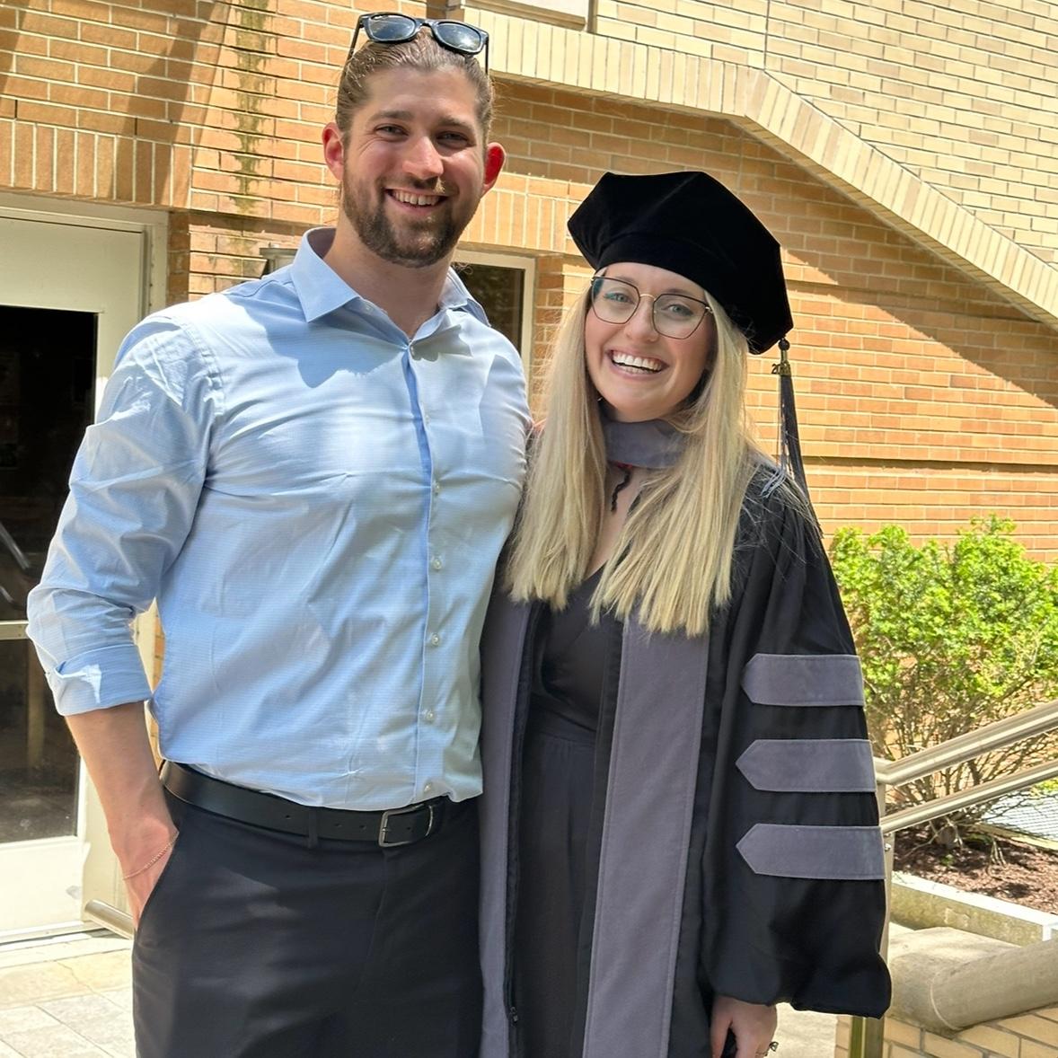 Ally's veterinary school graduation.