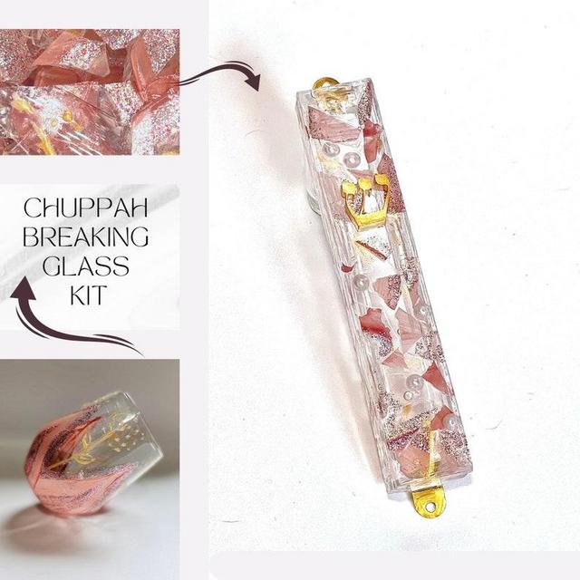 Chuppah kit: breaking glass and handmade mezuzah