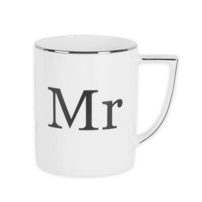 Olivia & Oliver® "Mr." Mug White/Platinum