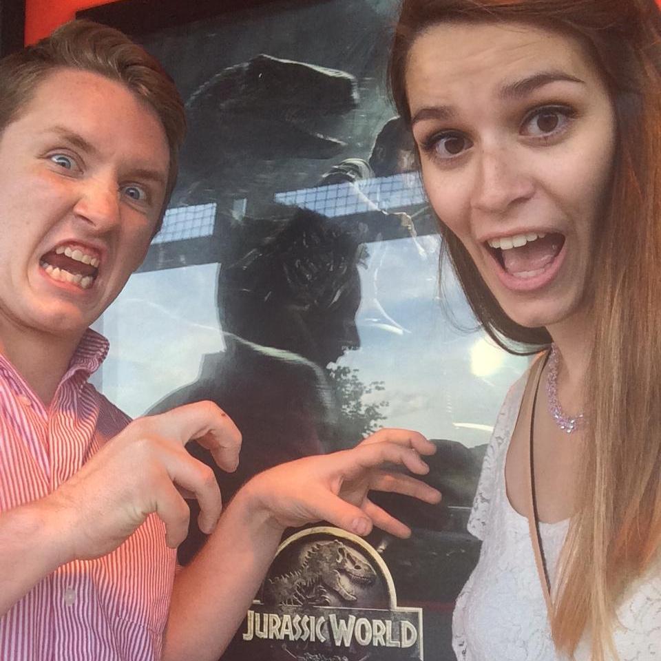 We went to see Jurassic World for our 2 year anniversary! 2015