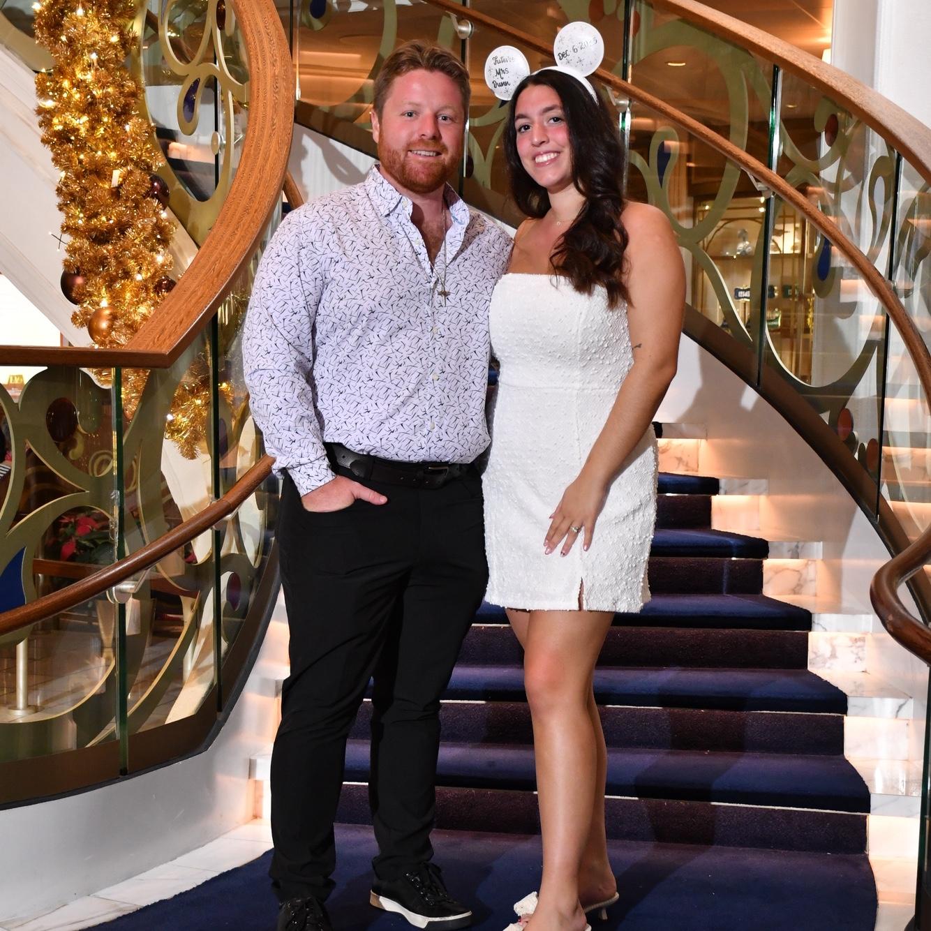 Celebrating our engagement on the Disney Cruise!!