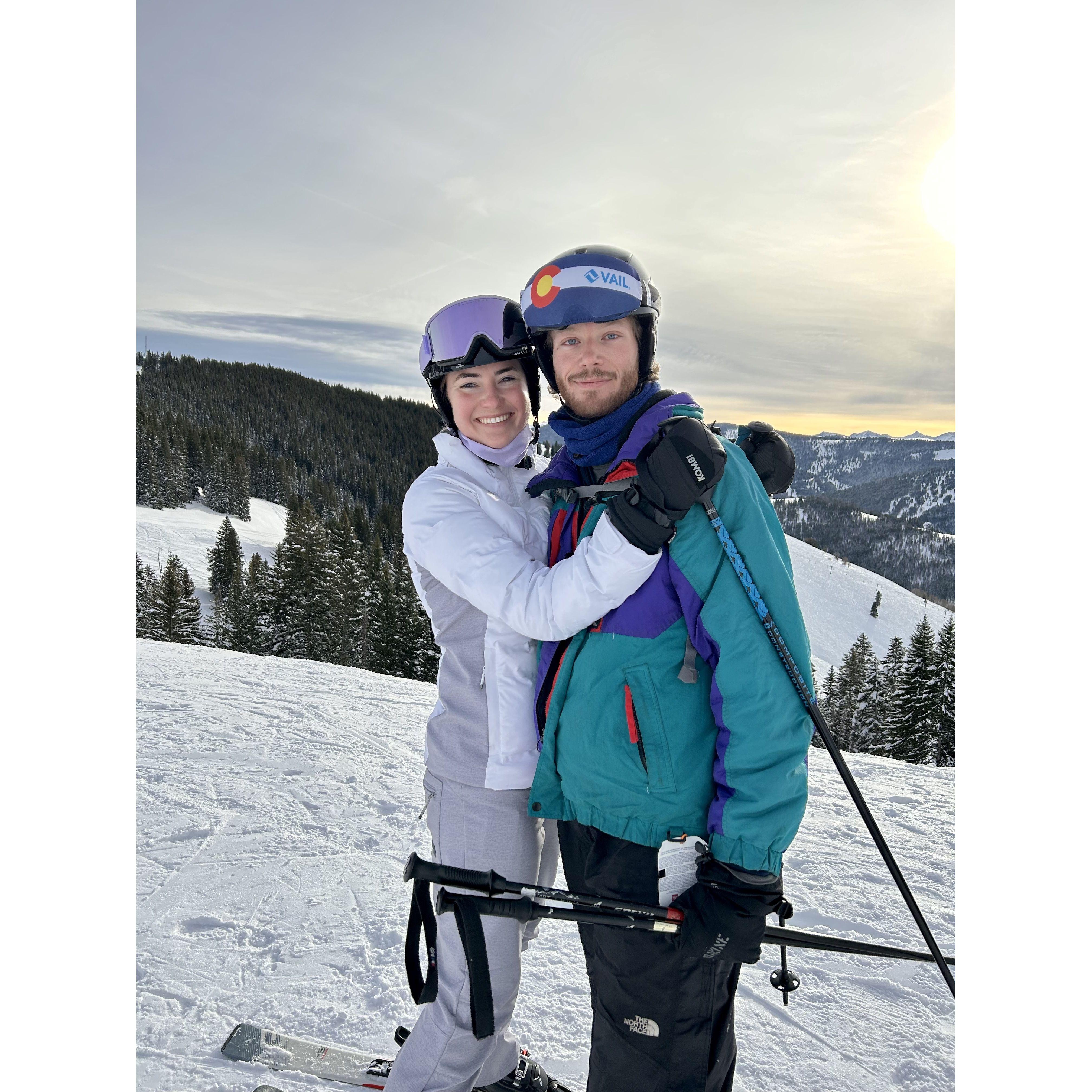 Skiing in Vail, 2023