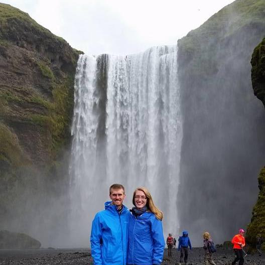 We love to travel! This was taken as we drove across Iceland in a tiny camper-van.