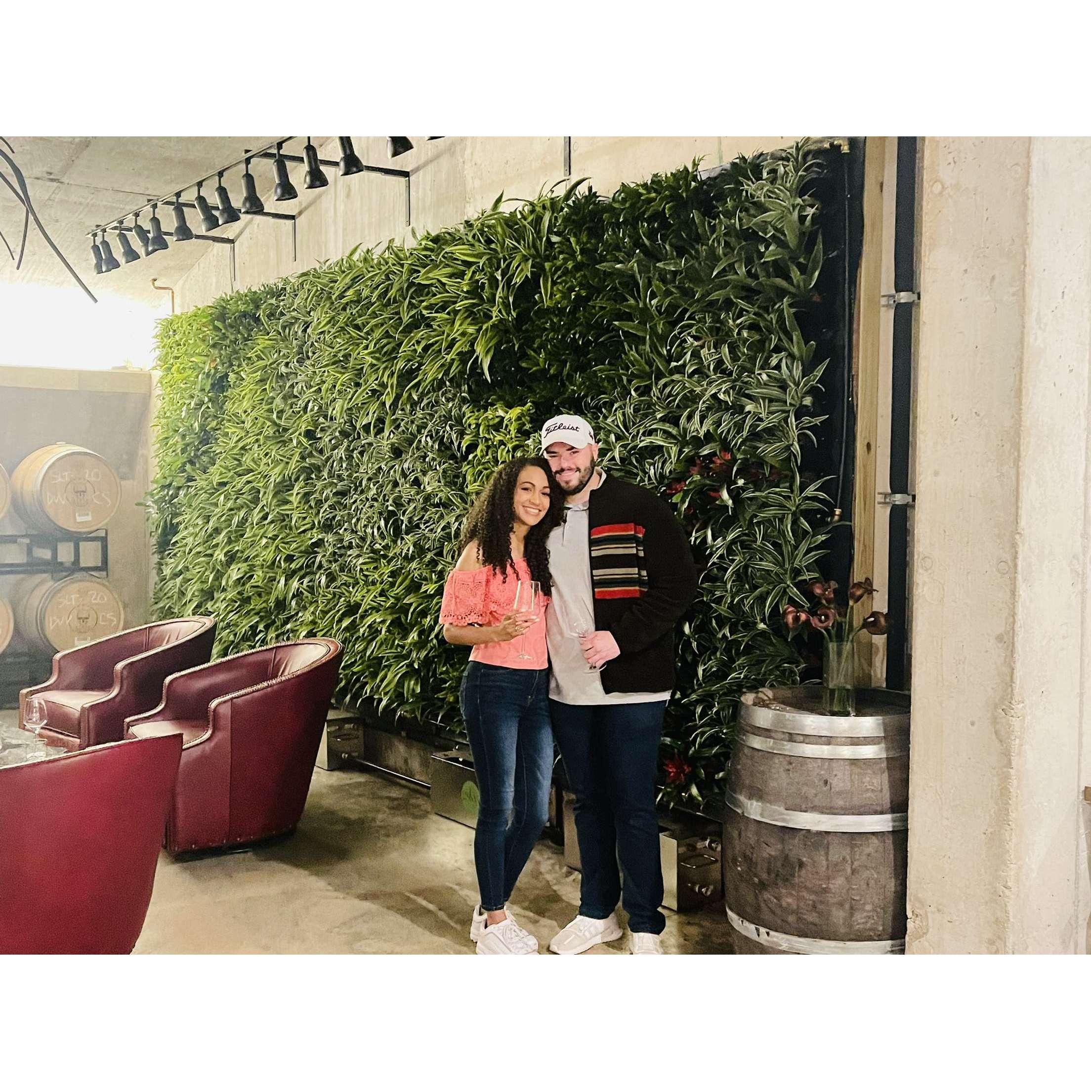 Our first time in the cave at Slate Theory! This was the first time Brice took Martina to Fredricksberg, Tx.