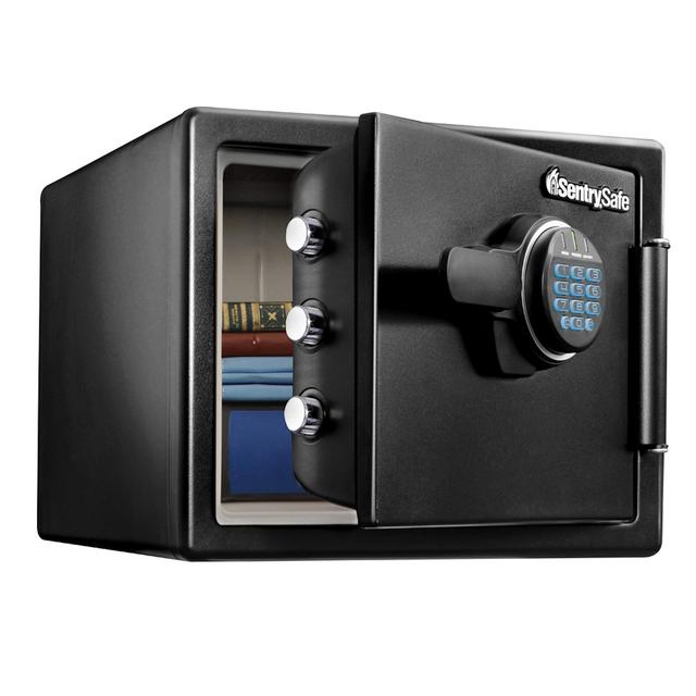 SentrySafe SFW082F Fireproof Waterproof Safe with Digital Keypad, 0.82 Cubic Feet, Black