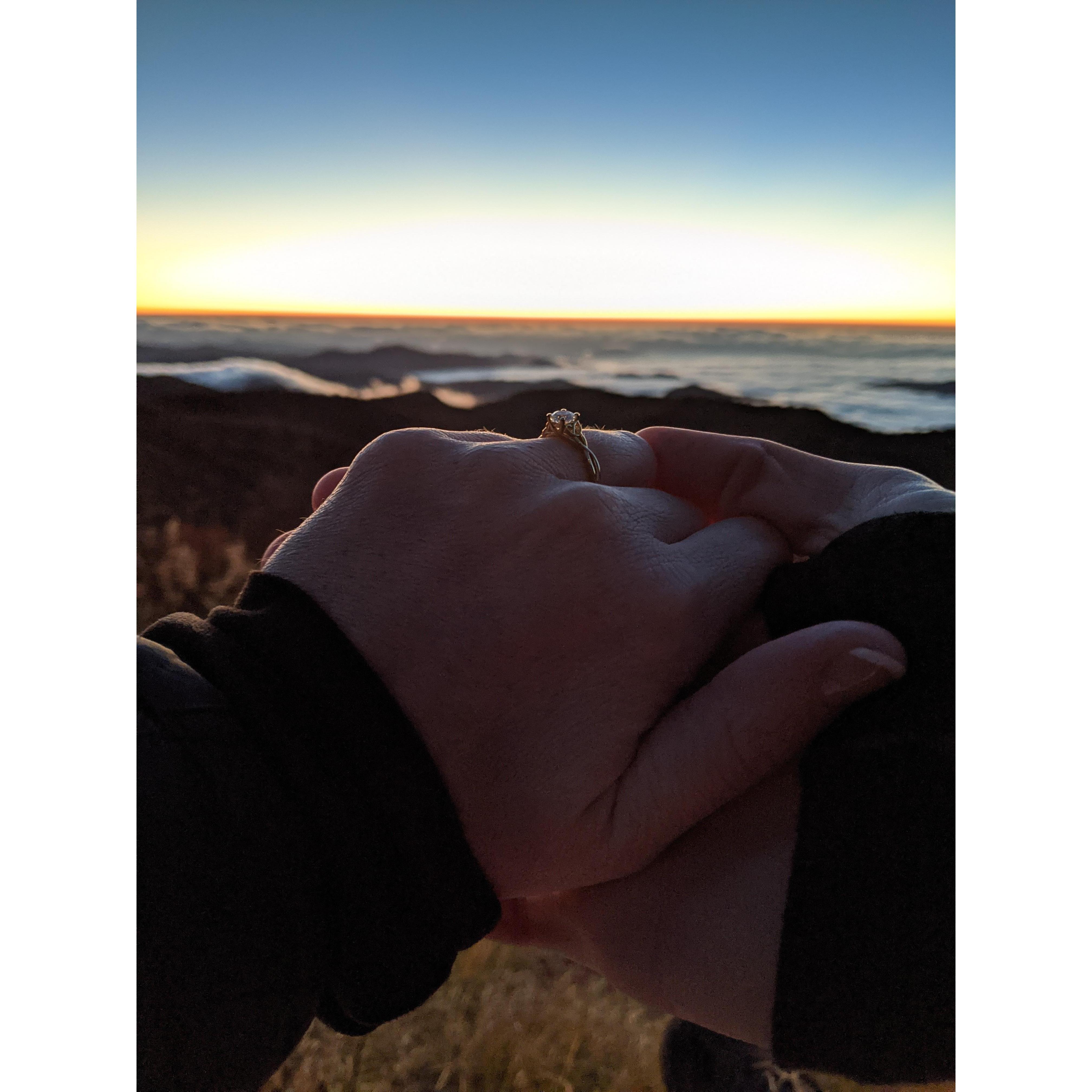 The ring and the sunrise
