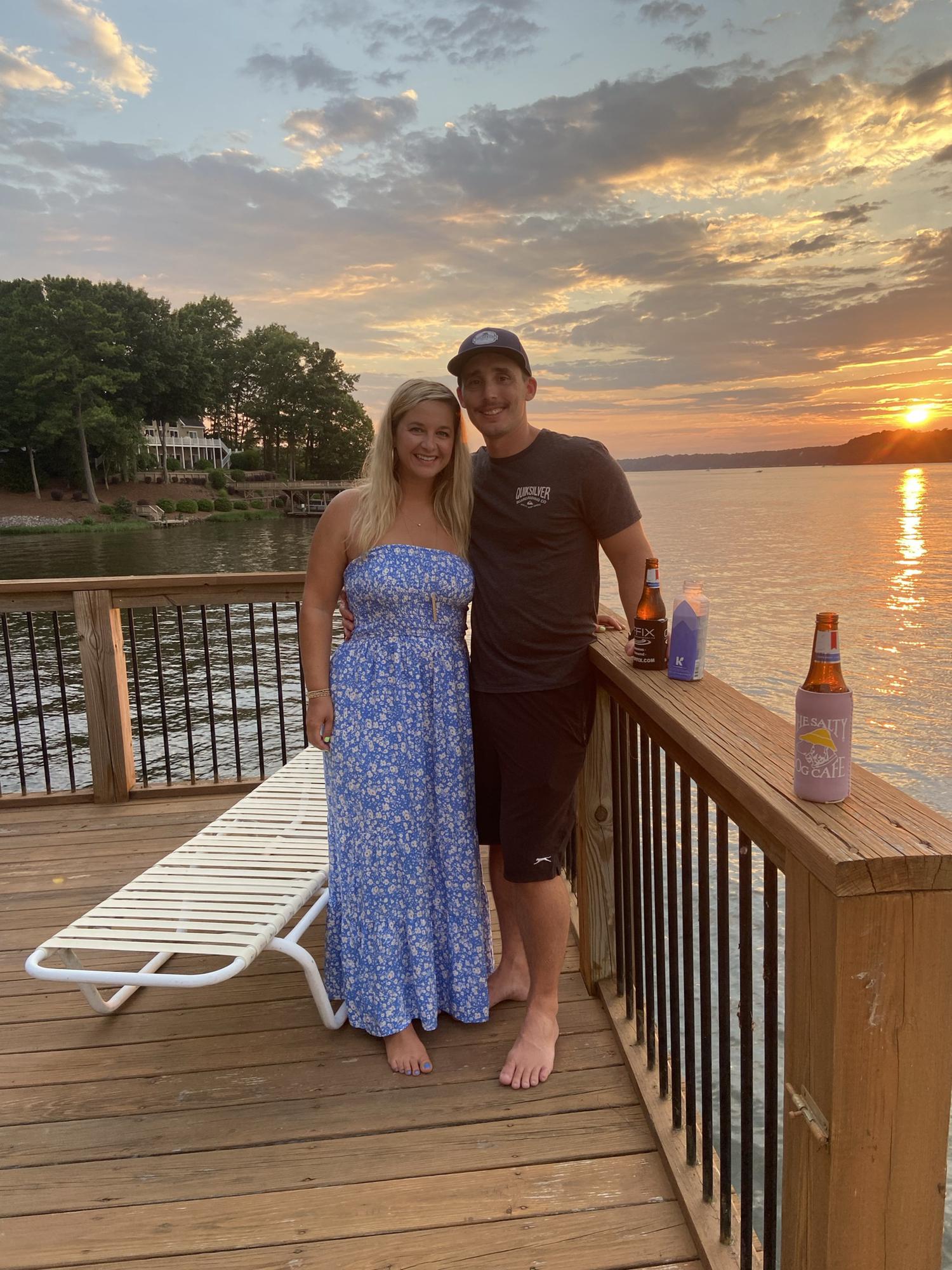 sunsets at the lake