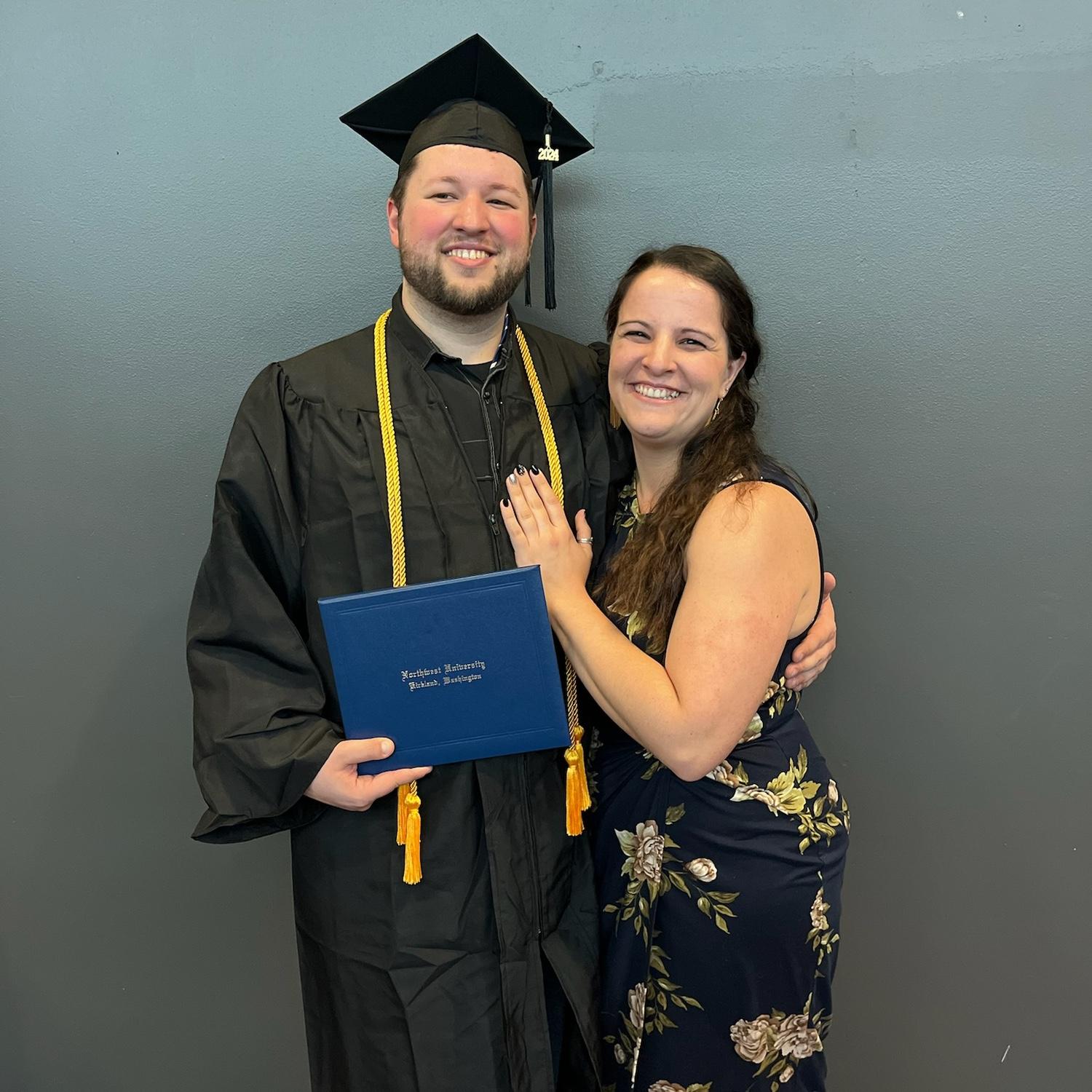 Joel's graduation from Northwest University with his Bachelors degree. Such a joy to see him walk across the stage at Overlake Christian Church on May 4th 2024