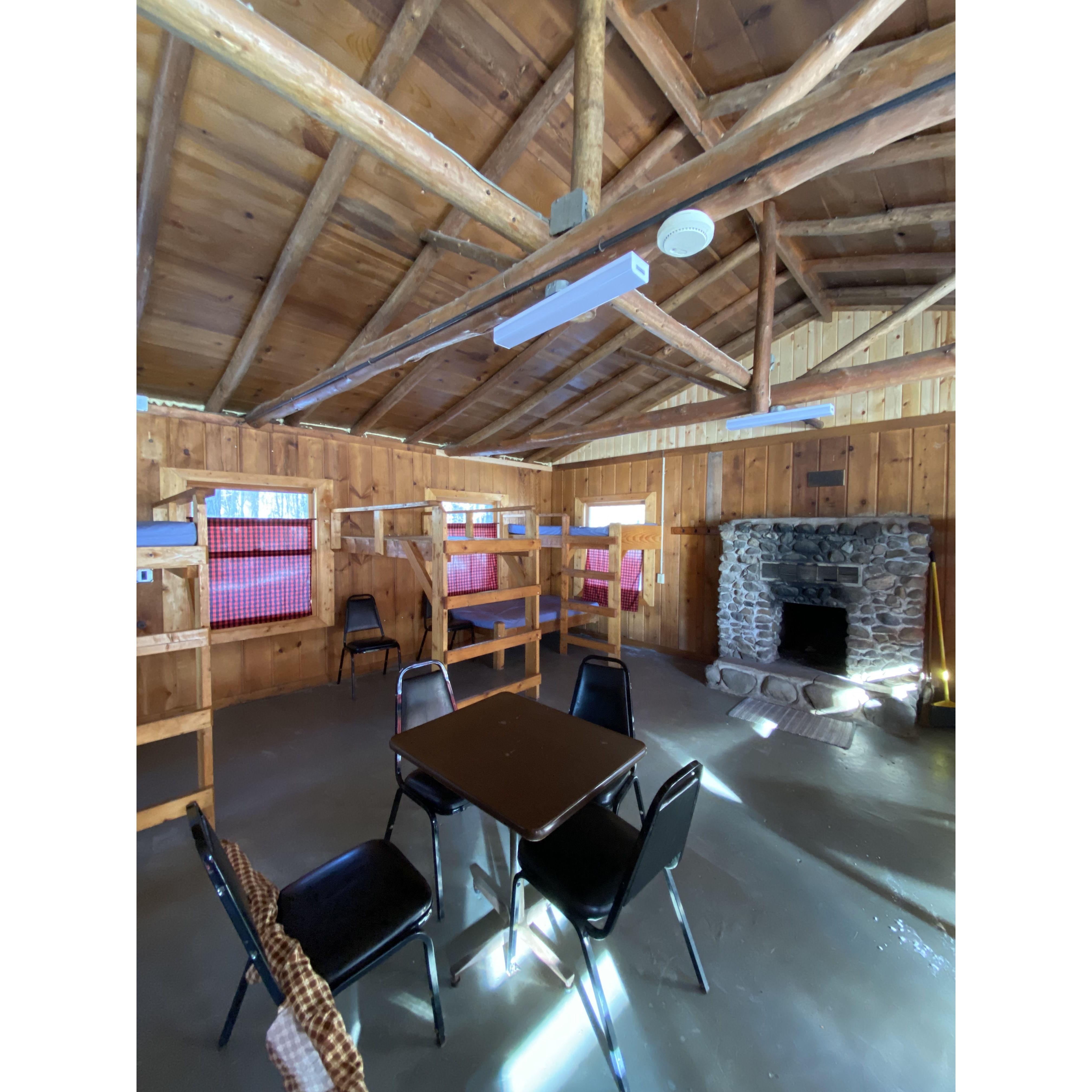This is the most typical cabin at camp.