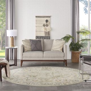 Astra Washable Round Area Rug