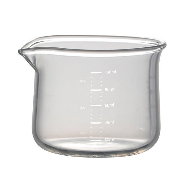 Espresso Cups, 100ML/3OZ Espresso Cups, Espresso Shot Glasses with V-Shaped Mouth, Clear Accessories, Milk Frothing Pitcher (1pcs)