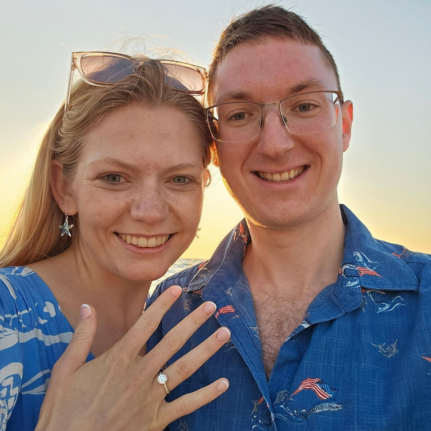 Proposal on the beach of Sarasota, Florida.