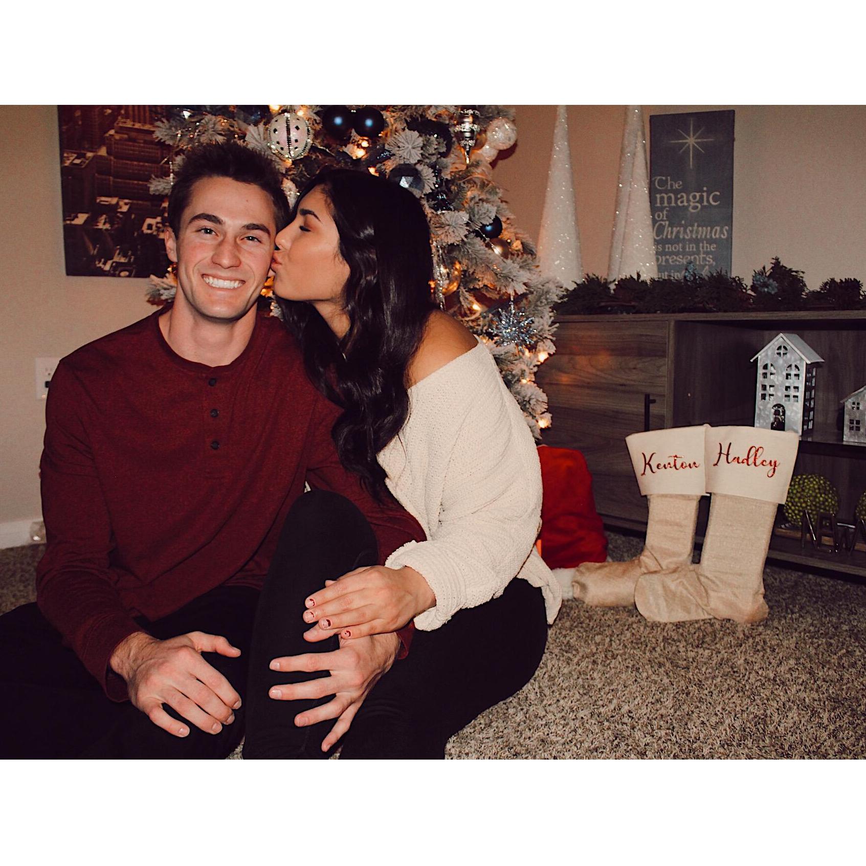 Our first Christmas.
Dec. 2019