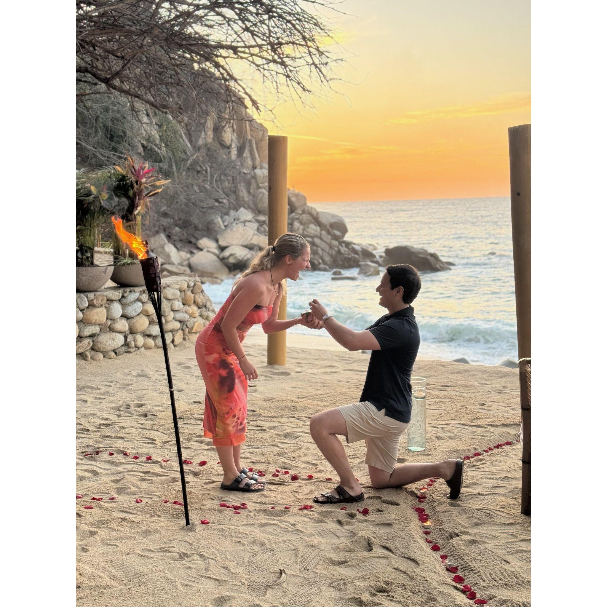 When he proposed!
