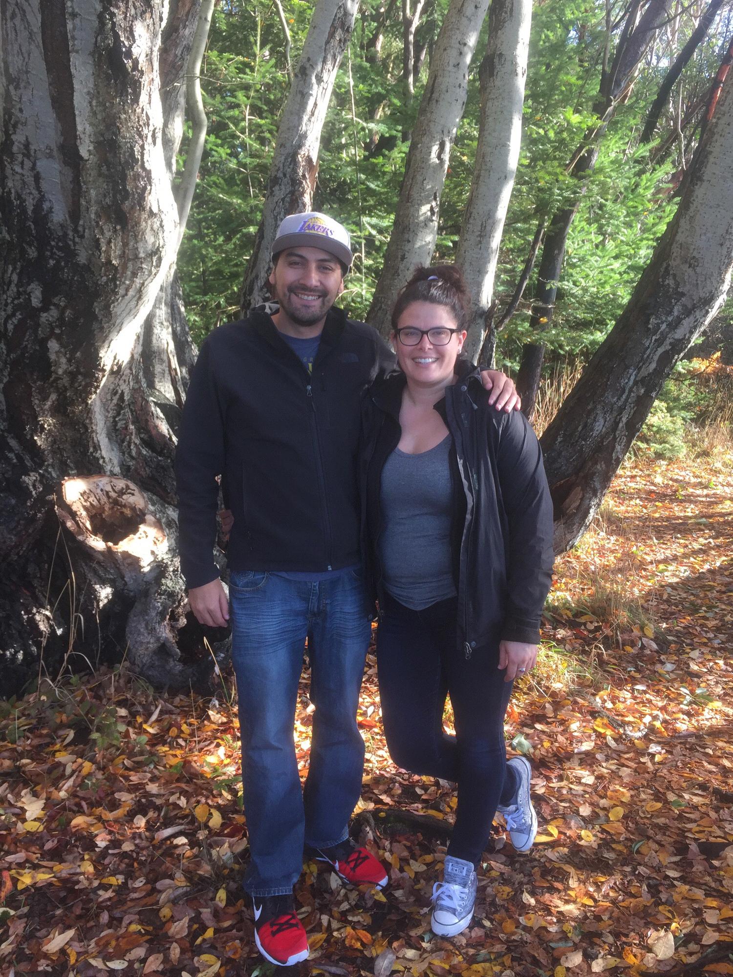 At Lime Kiln, the site of our engagement pictures, two years before we went back to get them taken :)