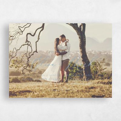 Dusty Blue Wedding Invitation - Marlow Photo