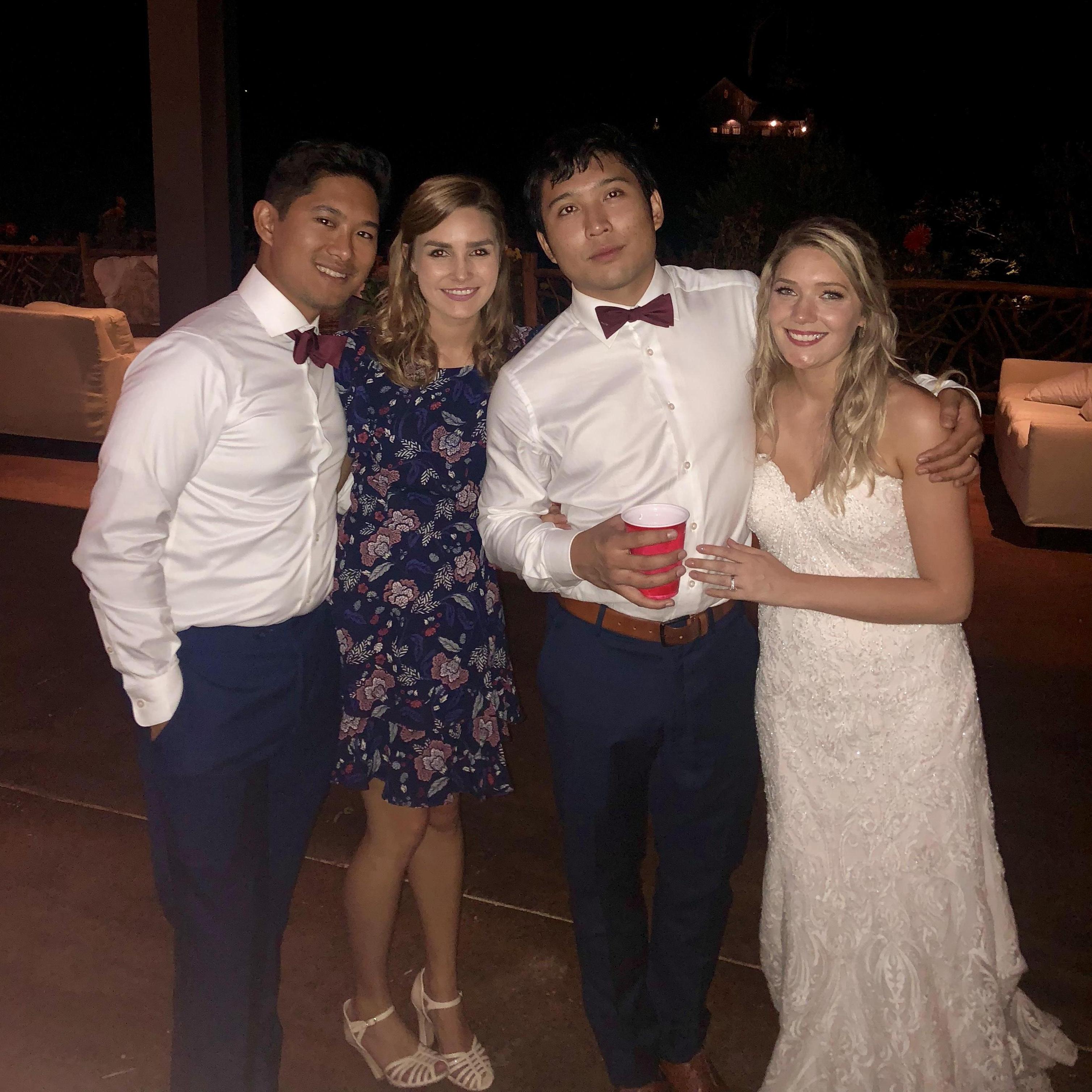 Ryan, Stephanie, Chad, Lela. Dizon wedding, 2018.
