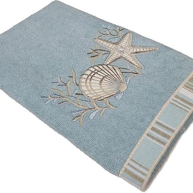 Avanti Linens - Hand Towel, Soft & Absorbent Cotton (Sand Shells Collection) 30.00" x 16.00"