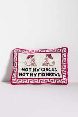 Furbish Studio Mini Needlepoint Pillow