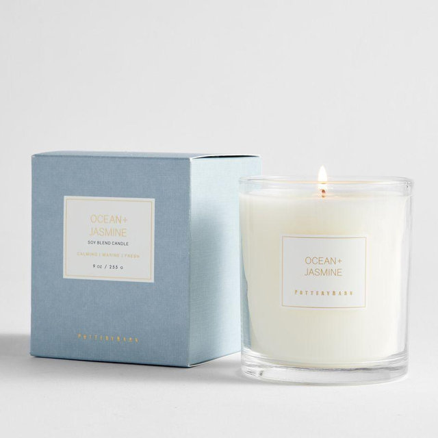 Signature Scented Candle, Ocean & Jasmine, Small, 9 oz
