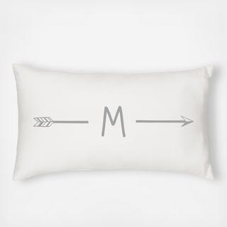 Personalized Arrow Lumbar Pillow