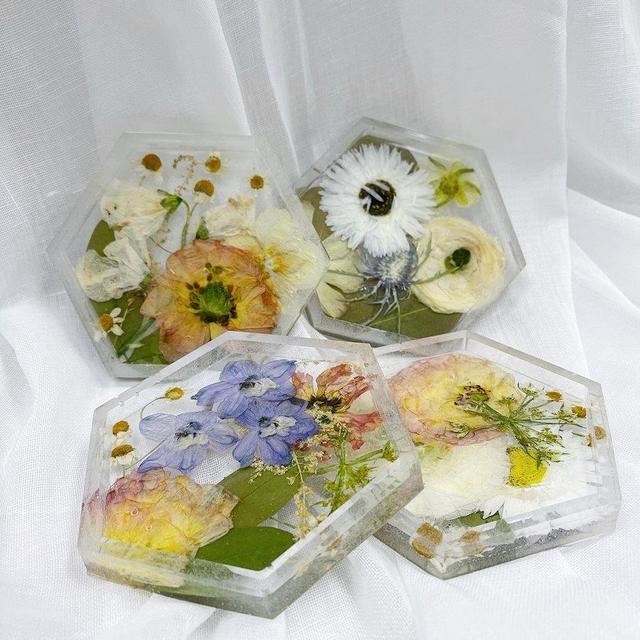 Pressed Floral Coasters