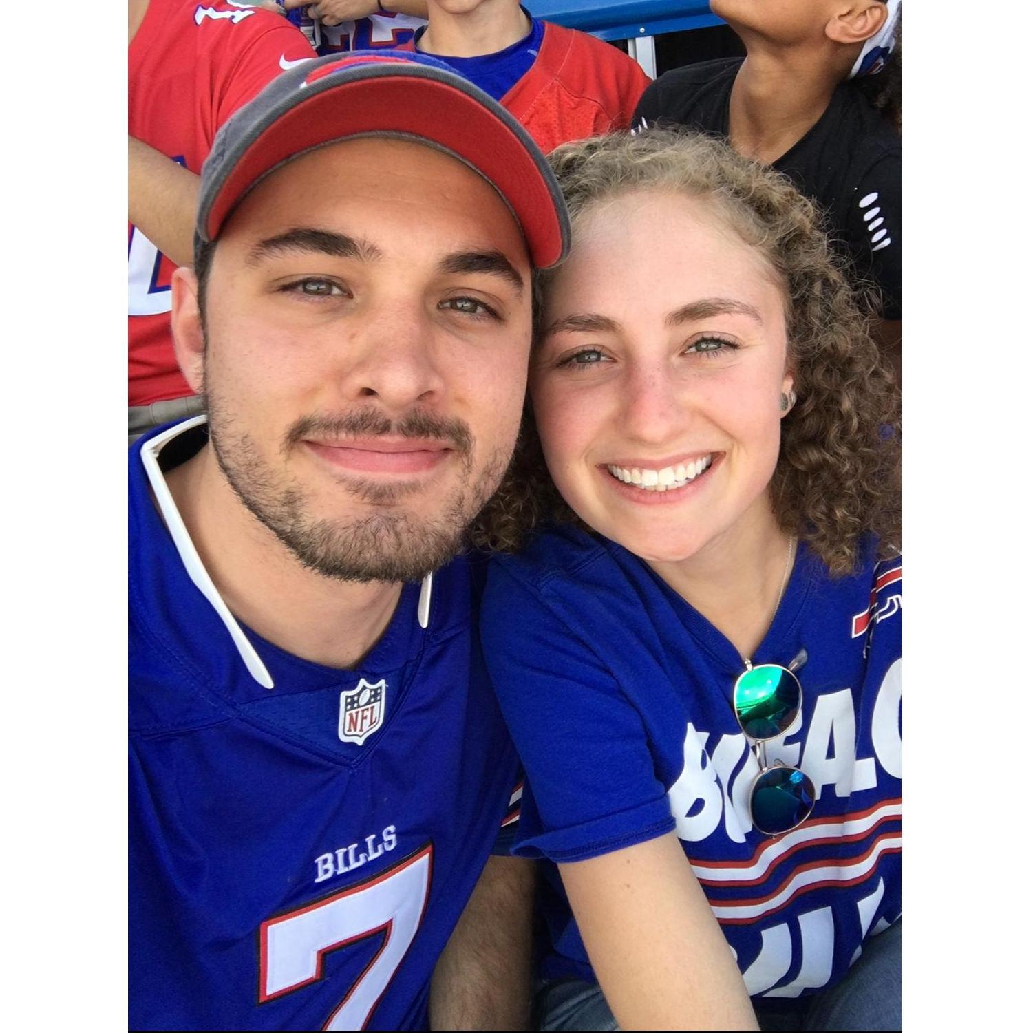 Love for the Bills runs DEEPER (for Joe, Lena is a good sport and plays along).